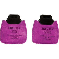 3M - Half & Full Facepiece Cartridges & Filters; Type: Filter ; NIOSH Filter Rating: P100; P100 ; Protection Type: Particulates ; Color Code: Magenta ; Filter Rating: P100 ; Manufacturer's Series: D3091 - Exact Tool & Supply