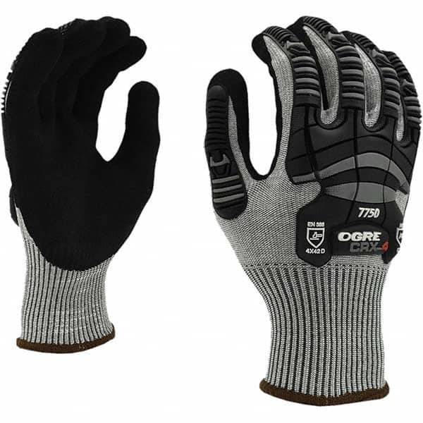 Cordova - Size S (7), ANSI Cut Lvl A4, ANSI Puncture Lvl 4, ANSI Abrasion Lvl 6, Nitrile Coated Cut & Puncture Resistant Gloves - Exact Tool & Supply