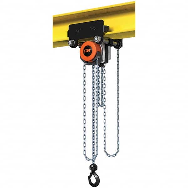 CM - 2,205 Lb Capacity, 10' Lift Height, Manual Chain Hoist - Exact Tool & Supply