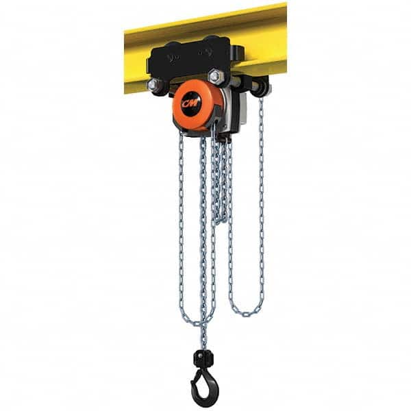 CM - 4,409 Lb Capacity, 10' Lift Height, Manual Chain Hoist - Exact Tool & Supply