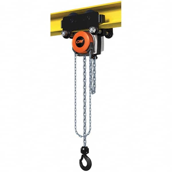 CM - 6,614 Lb Capacity, 10' Lift Height, Manual Chain Hoist - Exact Tool & Supply