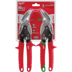 Milwaukee Tool - Snip & Shear Sets Type: Aviation Snip Set Pattern: Left; Right - Exact Tool & Supply