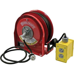 Reelcraft - Cord & Cable Reels End Type: Quad Outlet Cable Length (Feet): 30 - Exact Tool & Supply
