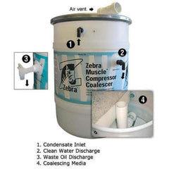 Zebra Skimmers - Oil & Water Filters & Separators Pipe Size: 0.5 (Inch) End Connections: Socket & Spigot - Exact Tool & Supply