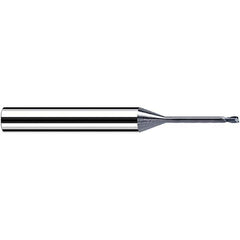 Fraisa - 0.5mm Diam 2 Flute Solid Carbide 0.1mm Corner Radius End Mill - Exact Tool & Supply