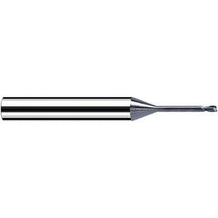 Fraisa - 2mm Diam 2 Flute Solid Carbide 0.5mm Corner Radius End Mill - Exact Tool & Supply