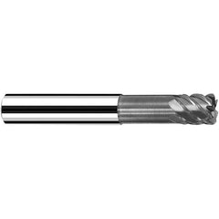 Fraisa - 10mm Diam 4 Flute Solid Carbide 0.5mm Corner Radius End Mill - Exact Tool & Supply