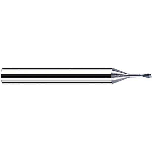 Fraisa - 1mm Diam 2 Flute Solid Carbide 0.2mm Corner Radius End Mill - Exact Tool & Supply