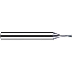 Fraisa - 1mm Diam 2 Flute Solid Carbide 0.2mm Corner Radius End Mill - Exact Tool & Supply