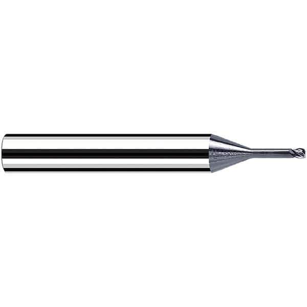 Fraisa - 1.2mm Diam 4 Flute Solid Carbide 0.2mm Corner Radius End Mill - Exact Tool & Supply
