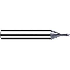 Fraisa - 2mm Diam 4 Flute Solid Carbide 0.2mm Corner Radius End Mill - Exact Tool & Supply