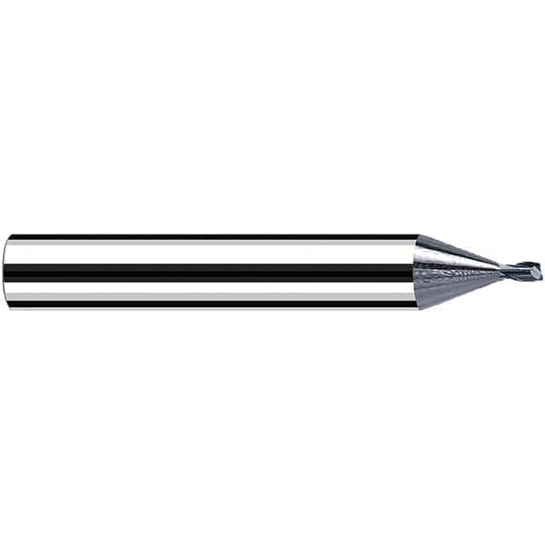 Fraisa - 0.8mm Diam 2 Flute Solid Carbide 0.2mm Corner Radius End Mill - Exact Tool & Supply