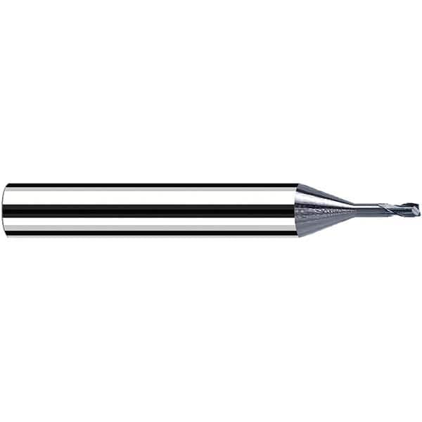Fraisa - 0.4mm Diam 2 Flute Solid Carbide 0.05mm Corner Radius End Mill - Exact Tool & Supply