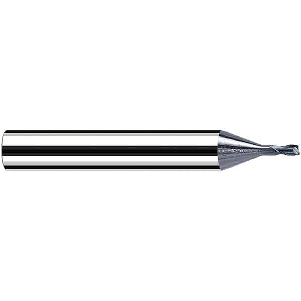 Fraisa - 0.4mm Diam 2 Flute Solid Carbide 0.05mm Corner Radius End Mill - Exact Tool & Supply