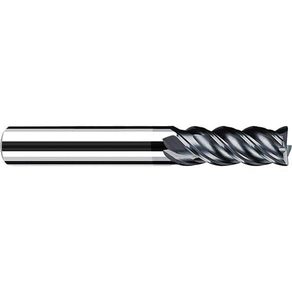 Fraisa - 1/2" Diam 4 Flute Solid Carbide 0.06" Corner Radius End Mill - Exact Tool & Supply