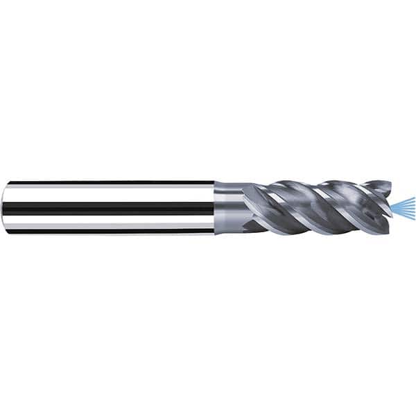 Fraisa - 1/2" Diam 4 Flute Solid Carbide 0.008" Corner Radius End Mill - Exact Tool & Supply