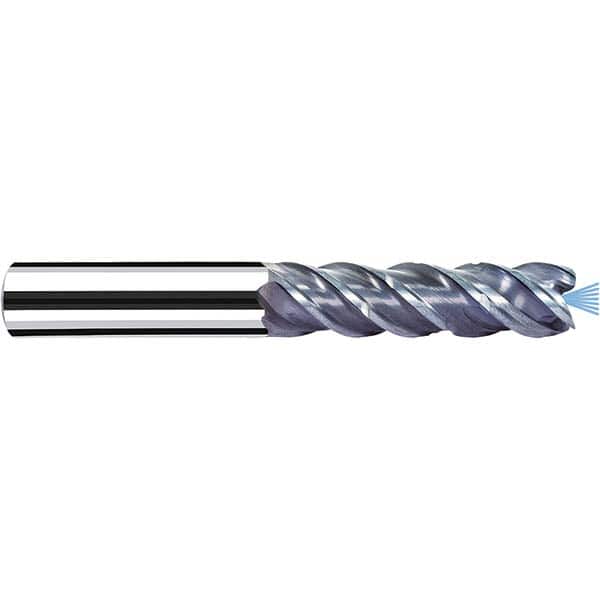 Fraisa - 3/8" Diam 4 Flute Solid Carbide 0.008" Corner Radius End Mill - Exact Tool & Supply