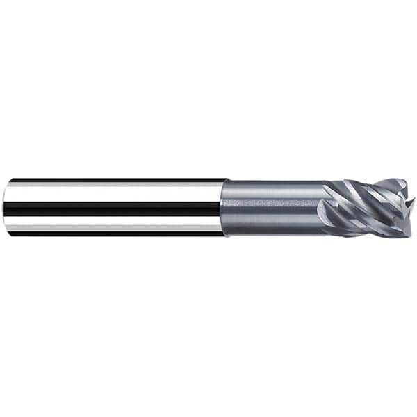 Fraisa - 10mm Diam 4 Flute Solid Carbide 0.5mm Corner Radius End Mill - Exact Tool & Supply