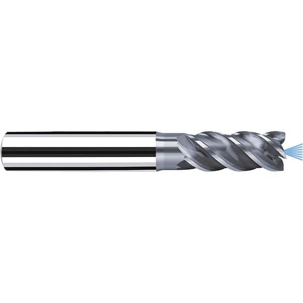 Fraisa - 1/2" Diam 4 Flute Solid Carbide 0.008" Corner Radius End Mill - Exact Tool & Supply
