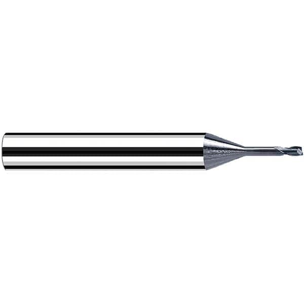 Fraisa - 0.2mm, 6mm LOC, 57mm OAL, 2 Flute Solid Carbide Square End Mill - Exact Tool & Supply