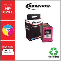 innovera - Remanufactured C2P07AN (62XL) High-Yield Ink, 415 Page-Yield, Tri-Color - Exact Tool & Supply