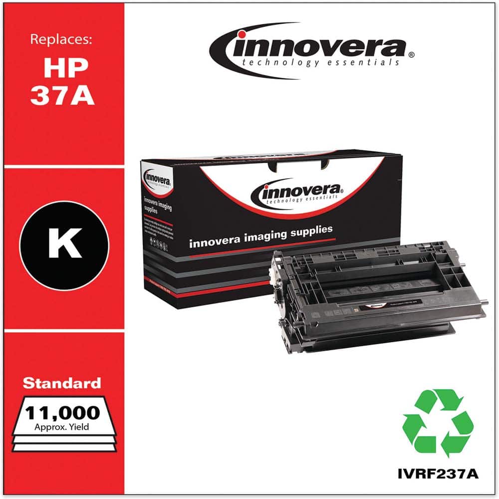 innovera - Remanufactured Black Toner Cartridge, Replacement for HP 37A (CF237A), 11,000 Page-Yield - Exact Tool & Supply