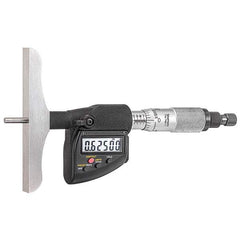 Starrett - Electronic Depth Micrometers Minimum Measurement (mm): 0.00 Minimum Measurement (Decimal Inch): 0.00 - Exact Tool & Supply