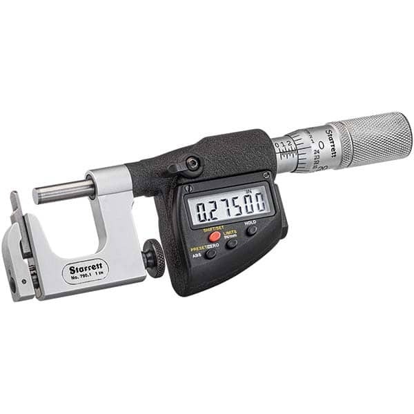 Starrett - Multi-Anvil Micrometers Operation Type: Electronic Anvil Type: Post - Exact Tool & Supply