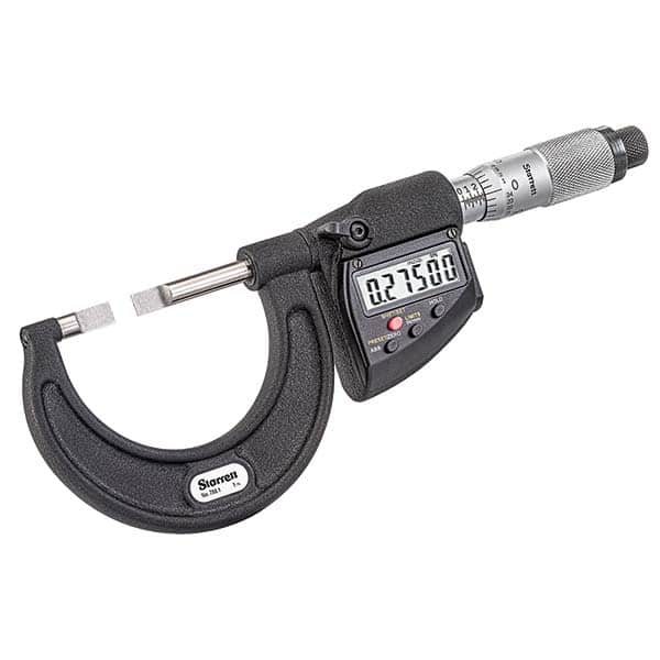 Starrett - Blade Micrometers Operation Type: Electronic Minimum Measurement (mm): 75.00 - Exact Tool & Supply