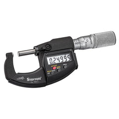Starrett - Ball Anvil Micrometers Operation Type: Electronic Minimum Measurement (mm): 0.00 - Exact Tool & Supply