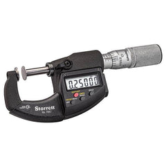 Starrett - Disc Micrometers Operation Type: Electronic Minimum Measurement (mm): 0 - Exact Tool & Supply