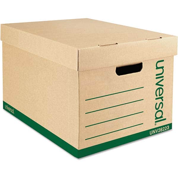 UNIVERSAL - Compartment Storage Boxes & Bins Type: Storage Box Color: Kraft/Green - Exact Tool & Supply
