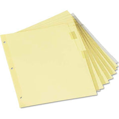 UNIVERSAL - Tabs, Indexes & Dividers Indexes & Divider Type: Customizable Size: 8-1/2 x 11 - Exact Tool & Supply