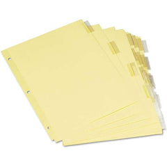 UNIVERSAL - Tabs, Indexes & Dividers Indexes & Divider Type: Customizable Size: 8-1/2 x 11 - Exact Tool & Supply