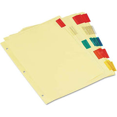 UNIVERSAL - Tabs, Indexes & Dividers Indexes & Divider Type: Customizable Size: 8-1/2 x 11 - Exact Tool & Supply
