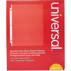 UNIVERSAL - Document Protectors Type: Sheet Protector Width (Inch): 9.65 - Exact Tool & Supply