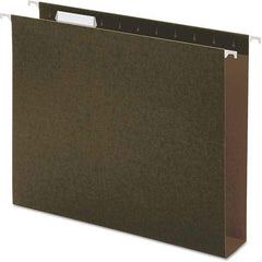 UNIVERSAL - File Folders, Expansion Folders & Hanging Files Folder/File Type: Hanging File Folders with Box Bottom Color: Green - Exact Tool & Supply