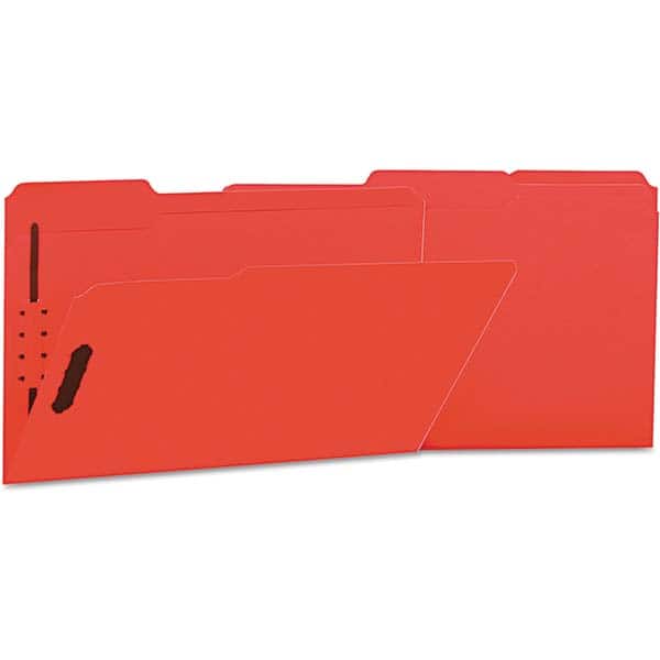 UNIVERSAL - File Folders, Expansion Folders & Hanging Files Folder/File Type: File Folders with Top Tab Color: Red - Exact Tool & Supply