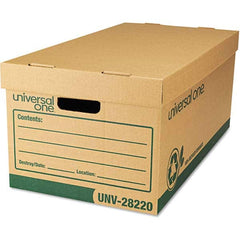 UNIVERSAL - Compartment Storage Boxes & Bins Type: Storage Box Color: Kraft/Green - Exact Tool & Supply
