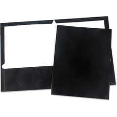 UNIVERSAL - File Folders, Expansion Folders & Hanging Files Folder/File Type: Pocket Folders Color: Black - Exact Tool & Supply