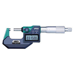 Insize USA LLC - Electronic Outside Micrometers; Type: Standard ; Minimum Measurement (Decimal Inch): 1.0000 ; Minimum Measurement (mm): 25.00 ; Maximum Measurement (mm): 50.00 ; Maximum Measurement (Decimal Inch): 2.0000 ; Thimble Type: Ratchet Stop - Exact Tool & Supply
