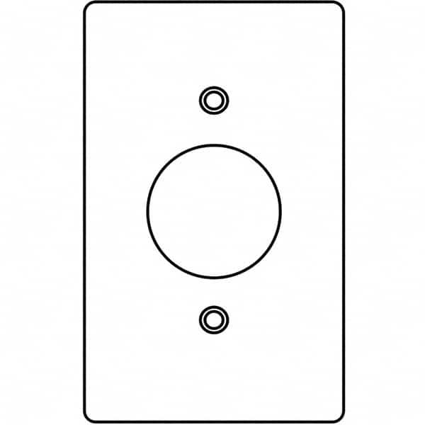 Hubbell Killark - Wall Plates Wall Plate Type: Outlet Wall Plates Color: Gray - Exact Tool & Supply