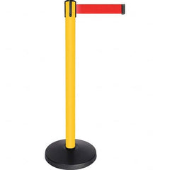 Tensator - Barrier Posts Type: Tensabarrier Post Post Color/Finish: Yellow - Exact Tool & Supply