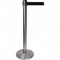 Tensator - Barrier Posts Type: Tensabarrier Post Post Color/Finish: Satin Chrome - Exact Tool & Supply