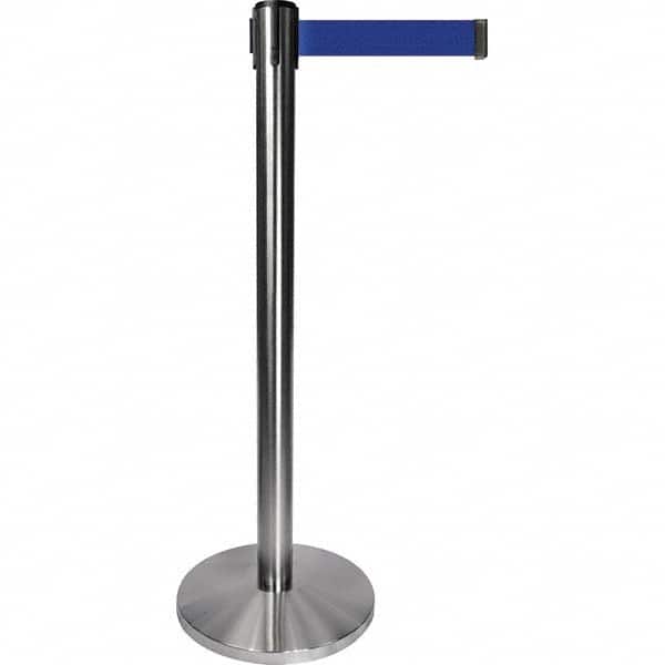 Tensator - Barrier Posts Type: Tensabarrier Post Post Color/Finish: Satin Chrome - Exact Tool & Supply