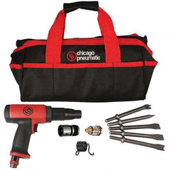 Chicago Pneumatic - 2,500 BPM, 3-1/2" Long Stroke, Air Chipping Hammer - Exact Tool & Supply