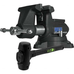 Wilton - 5-1/2" Jaw Width x 6" Jaw Opening, 3-5/8" Throat Depth, Bench & Pipe Combination Vise - Exact Tool & Supply