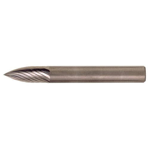 SG-43 Standard Cut Solid Carbide Bur-Pointed Tree Shape - Exact Tool & Supply
