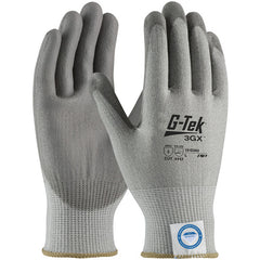 19-D360/XL Coated Gloves - G-Tek 3GX Dyneema Diamond - Gray 13G Shell - Gray PU Smooth Grip - A3 - Exact Tool & Supply
