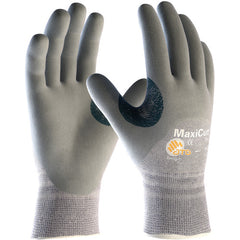 19-D475/XXL Cut Resistant Gloves - MaxiCut Gray Dyneema/Eng Yrn Shell - Gray 3/4 Nitrile MicroFoam Grip - A4 - Exact Tool & Supply